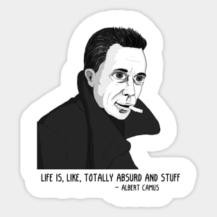 Camus BW Sticker